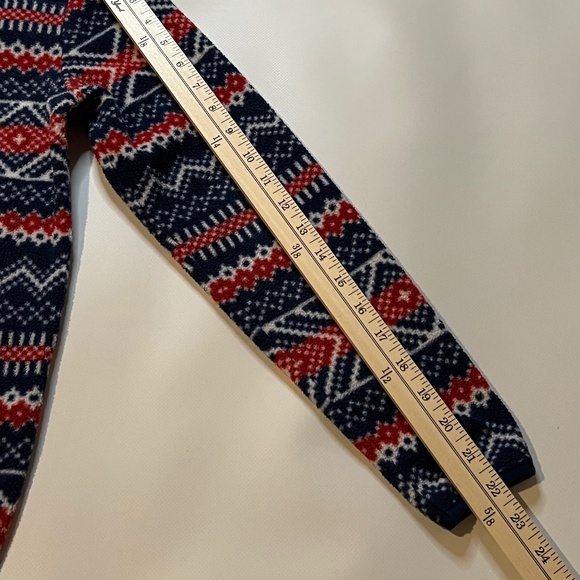 Vineyard Vines Boys Fair Isle Snap Button Fleece Pullover Sweater Whale M 12-14 - Picture 13 of 15